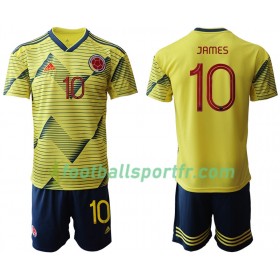 Tenue Colombie JAMES 10 Enfant Domicile Copa América 2019 Maillot de Foot